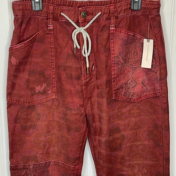 - Anthropologie Pilcro Patchwork The Trailblazer Pants Size Small New - Picture 4 of 15